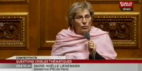 J'intervenais à l'occasion des Questions Cribles Thématiques au Sénat consacrées à la compétitivité